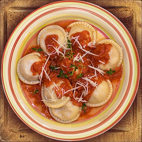 sorrentinos de jamon y queso de Pastamia